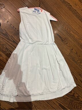 White Eyelet Hem gap ' Dress